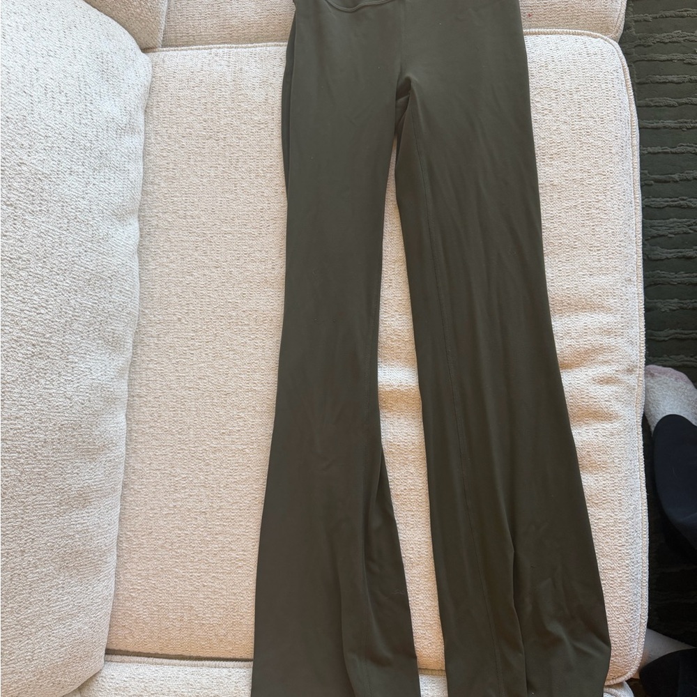 lululemon athletica Olive-Tone Flare Leg Pants